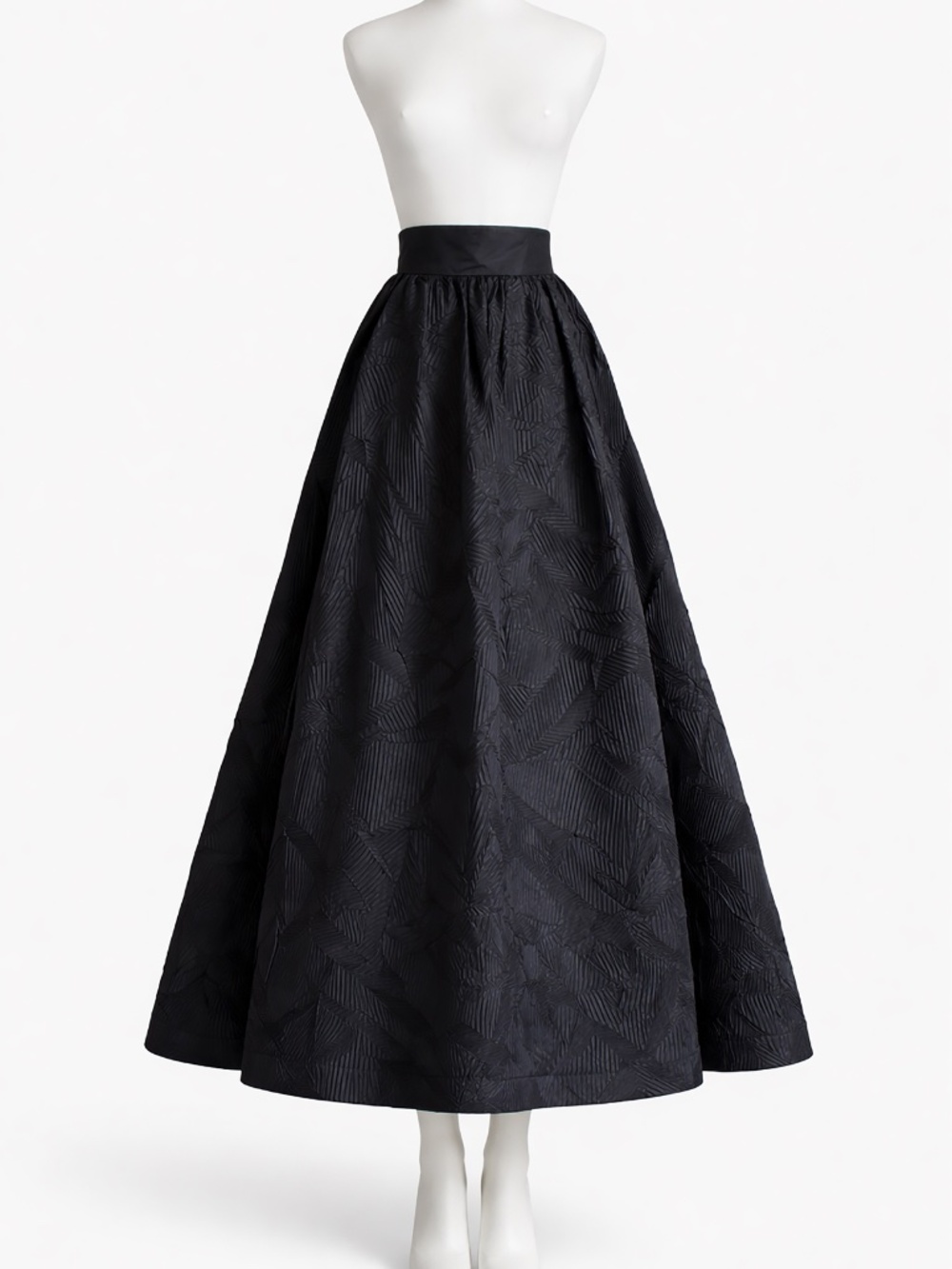 Formal Skirt by Sully Bonnelly Avante Garde Pleated Floor Length Evening Size 8